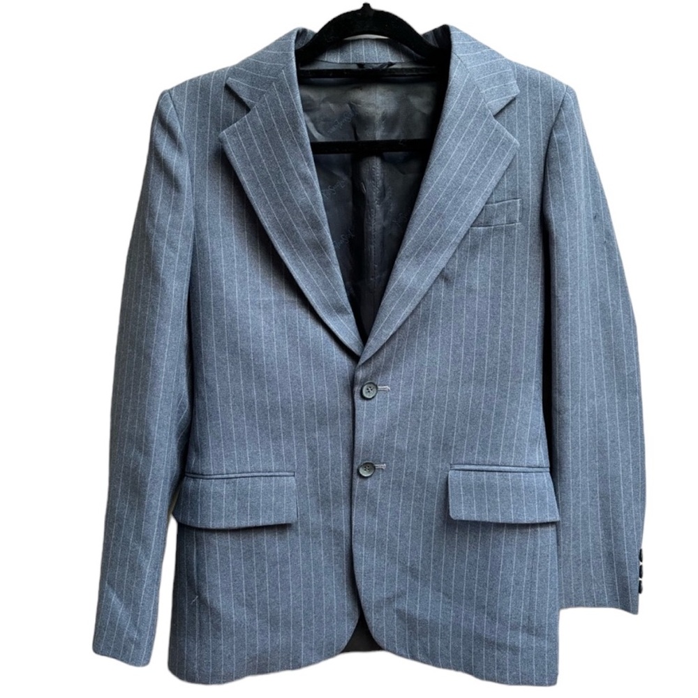 Vintage Woman YVES SAINT LAURENT YSL Pinstripe Stripe  SPORT COAT SUIT JACKET